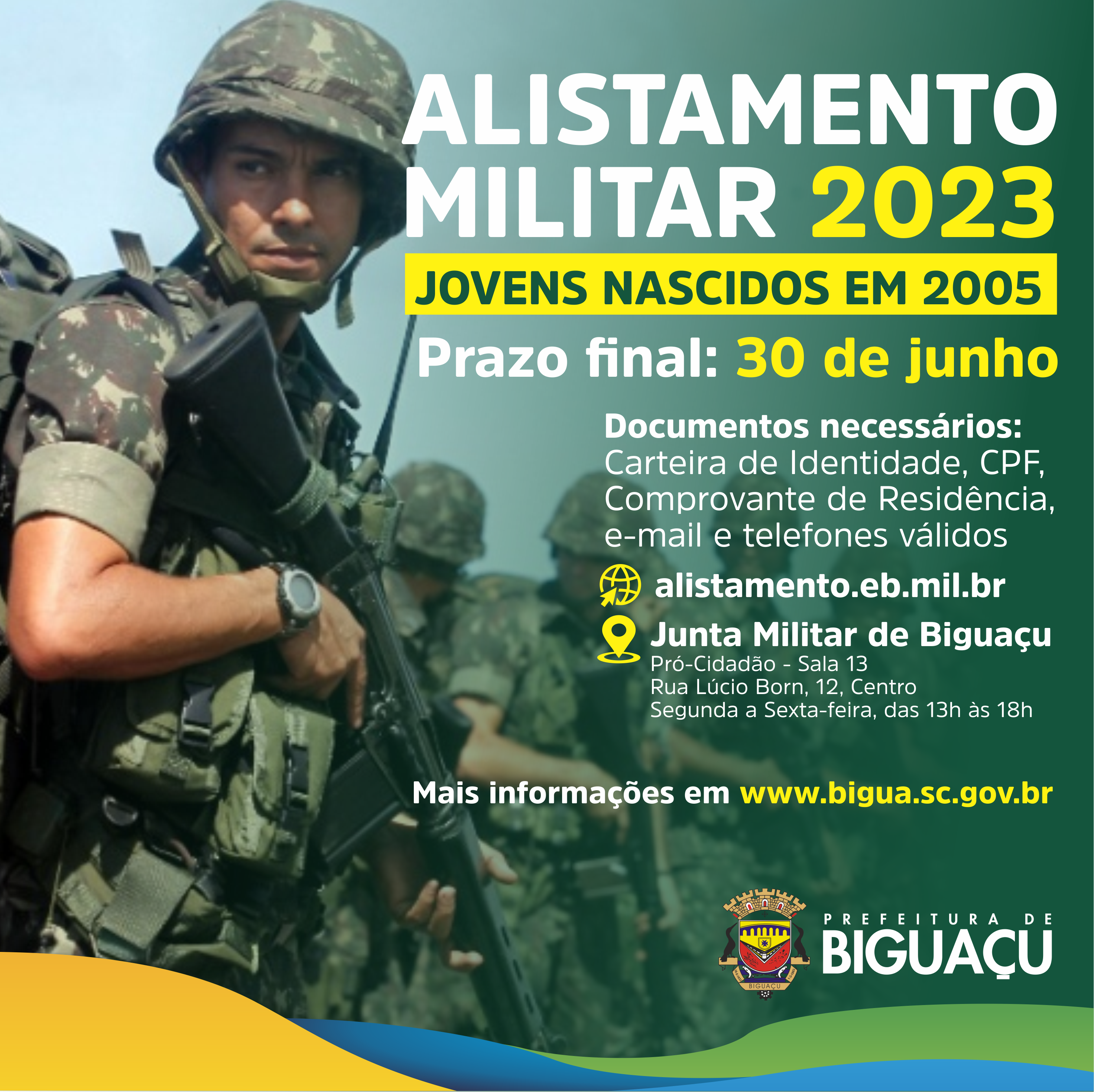 Alistamento Militar deve ser realizado até o dia 30 de junho