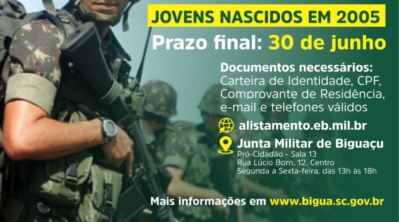 Cidadania: Prazo para alistamento militar encerra no dia 30 de junho -  Prefeitura de Marabá - Pa